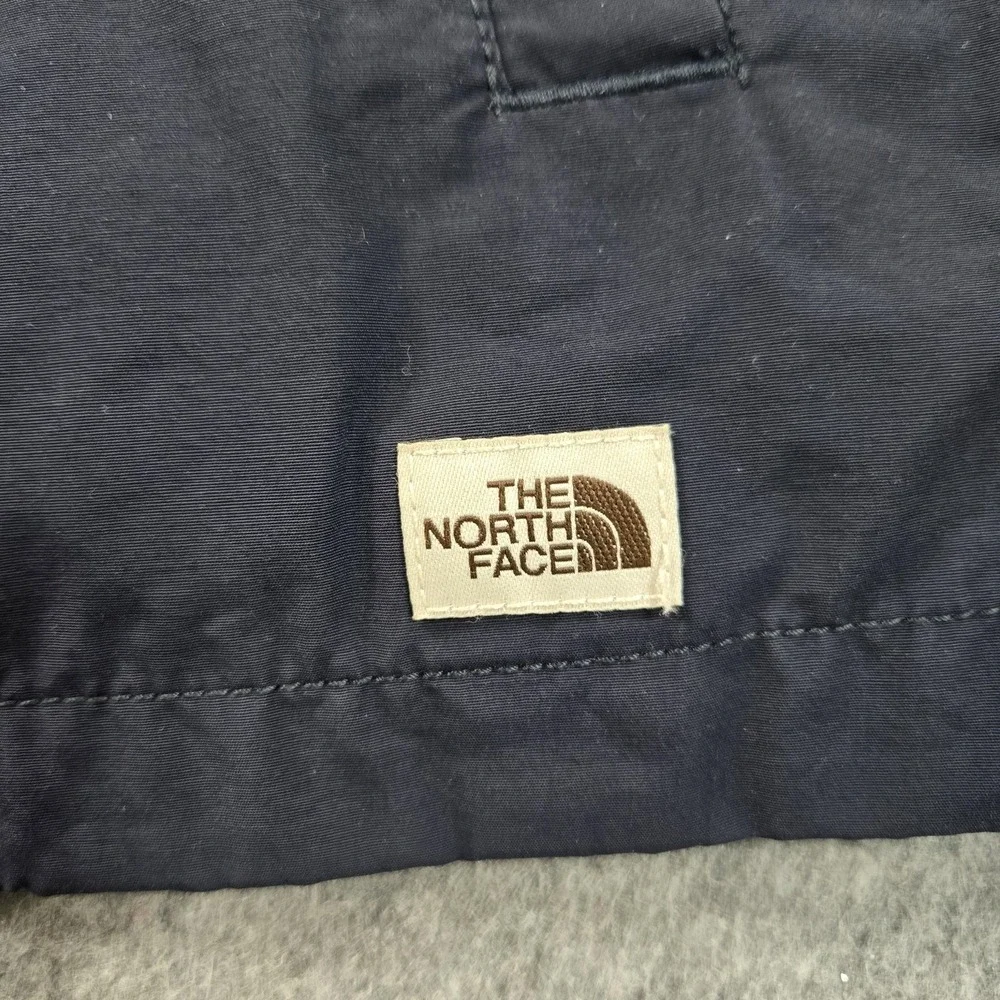 The North Face Jacket Mens 2XL Blue Hooded Flannel‎ Lined Windbreaker NF0A4QZJ